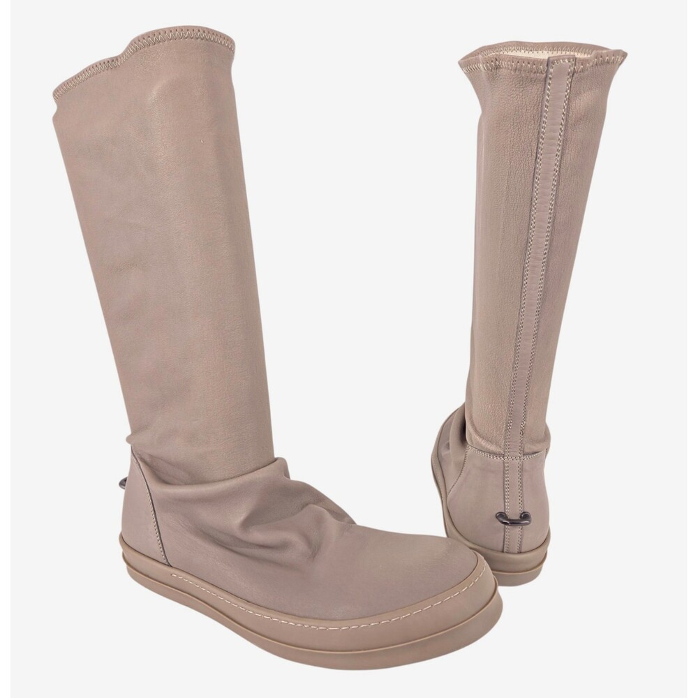 Rick Owens Slouch Boots US 11 IT 44 Mens Bone Leather $1450